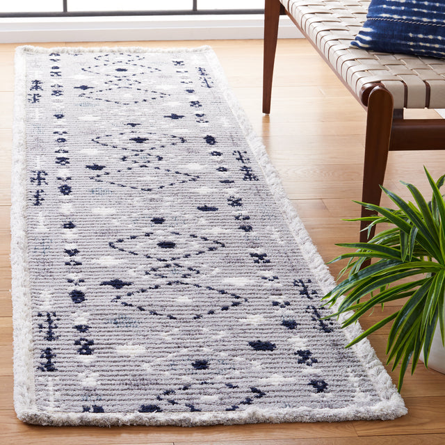 Safavieh Marrakesh Mrk604P Grey/Navy Rug.