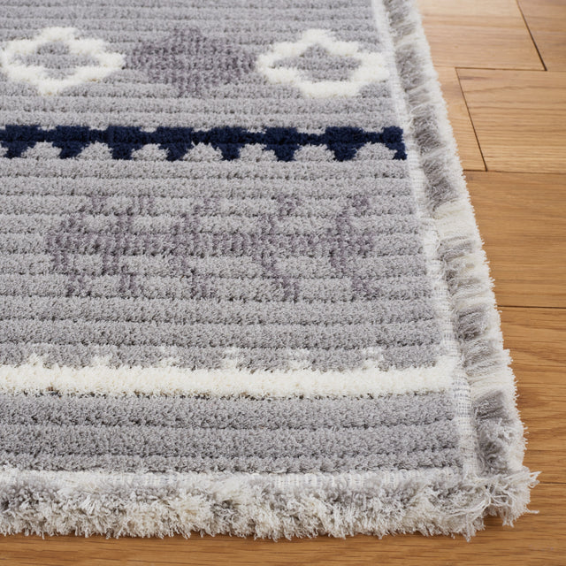 Safavieh Marrakesh Mrk606G Grey/Navy Rug.