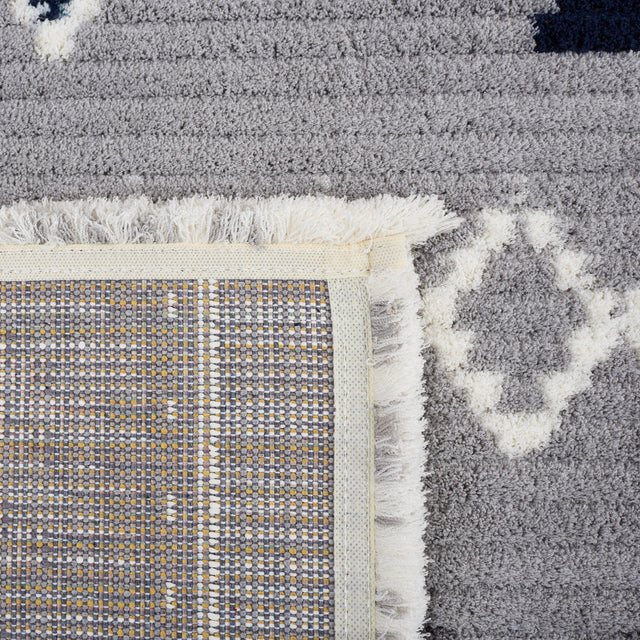 Safavieh Marrakesh Mrk606G Grey/Navy Rug.