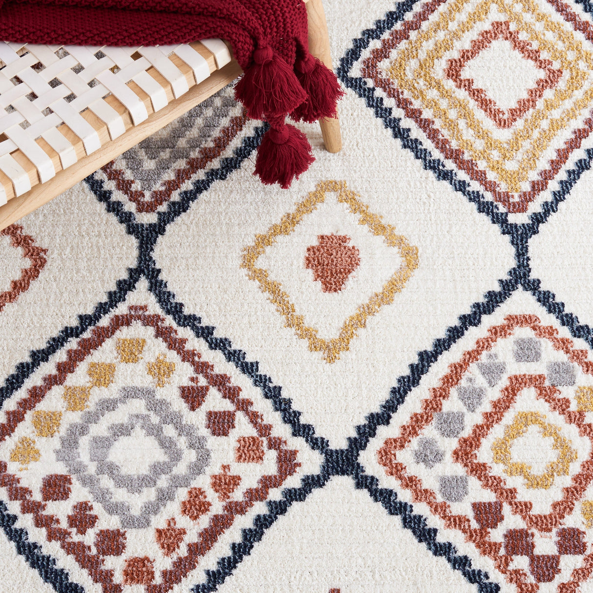 Safavieh Marrakesh Mrk608A Ivory/Multi Rug.
