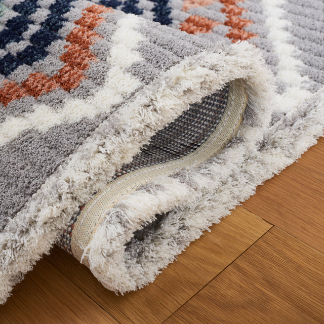Safavieh Marrakesh Mrk608G Grey/Blue Rust Rug.