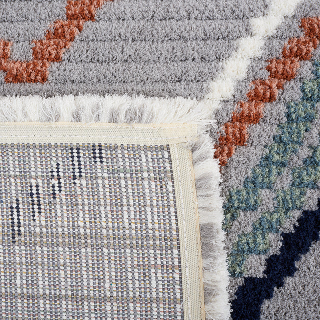 Safavieh Marrakesh Mrk608G Grey/Blue Rust Rug.