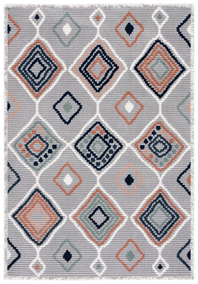 Safavieh Marrakesh Mrk608G Grey/Blue Rust Rug.