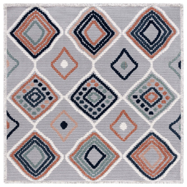 Safavieh Marrakesh Mrk608G Grey/Blue Rust Rug.