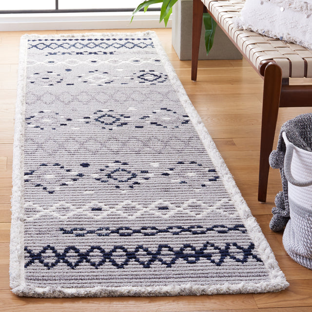 Safavieh Marrakesh Mrk612F Grey/Navy Rug.