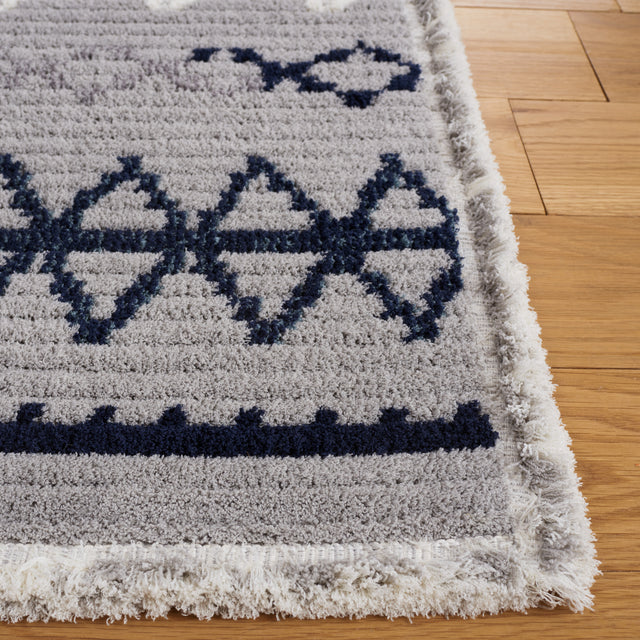 Safavieh Marrakesh Mrk612F Grey/Navy Rug.