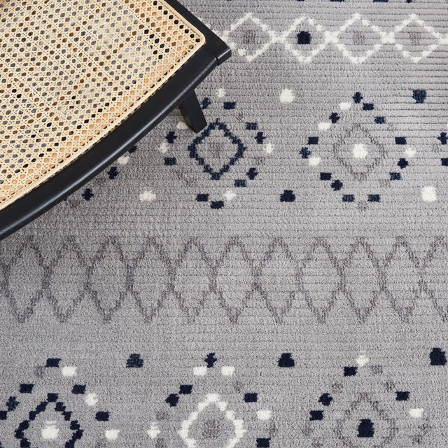 Safavieh Marrakesh Mrk612F Grey/Navy Rug.