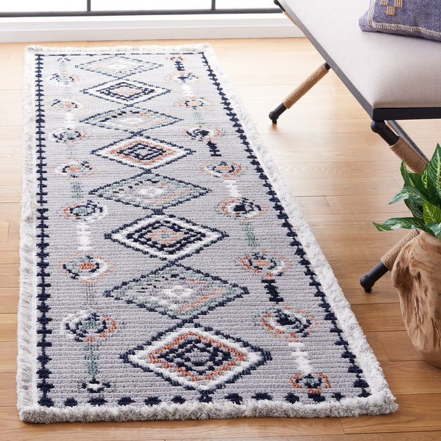 Safavieh Marrakesh Mrk616F Grey/Blue Rust Rug.