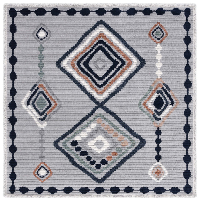 Safavieh Marrakesh Mrk616F Grey/Blue Rust Rug.