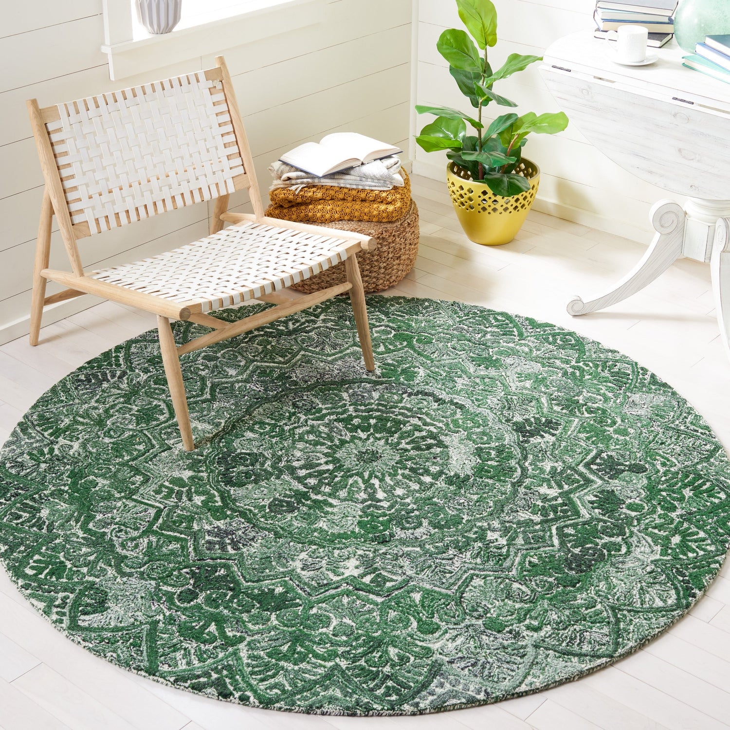 Safavieh Marquee Mrq110Y Green/Ivory Rug.
