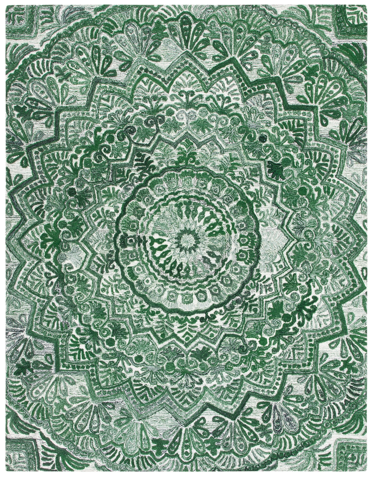 Safavieh Marquee Mrq110Y Green/Ivory Rug.