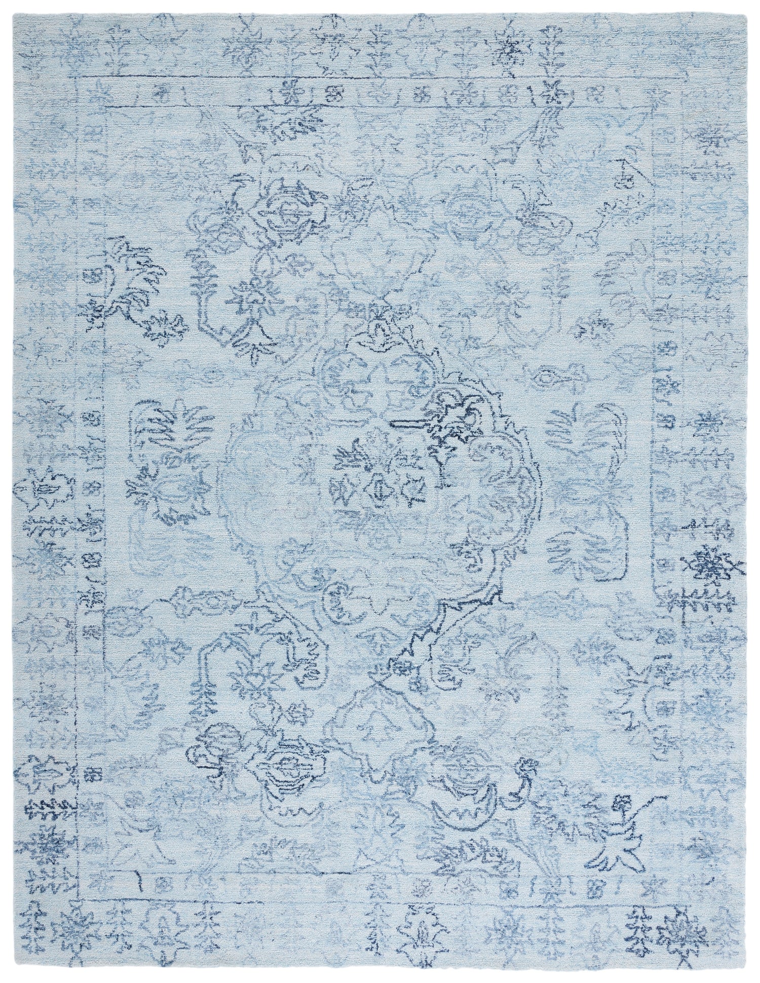 Safavieh Marquee Mrq112J Light Blue/Navy Rugs.