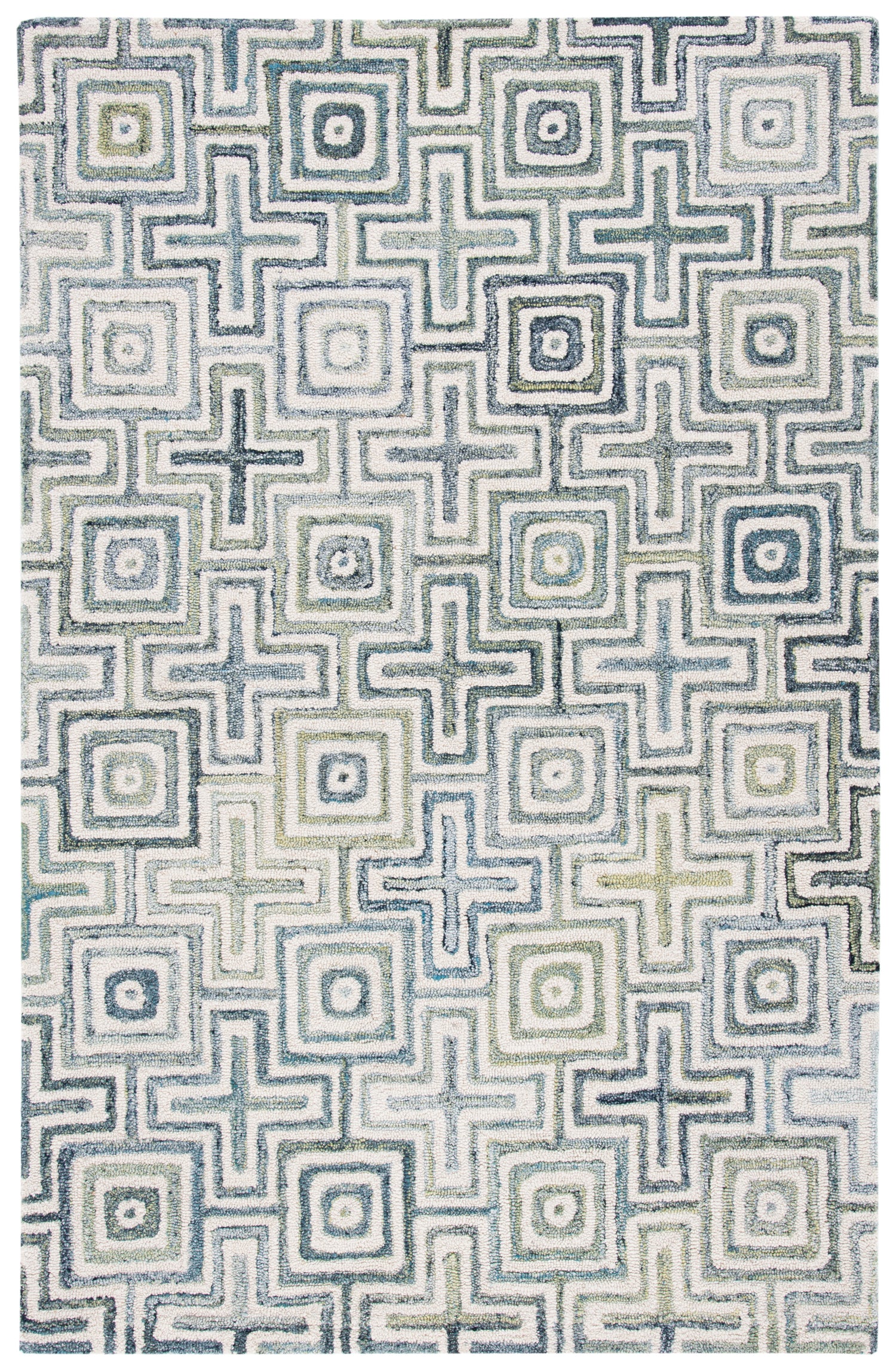 Safavieh Marquee Mrq113A Ivory/Blue Rugs.