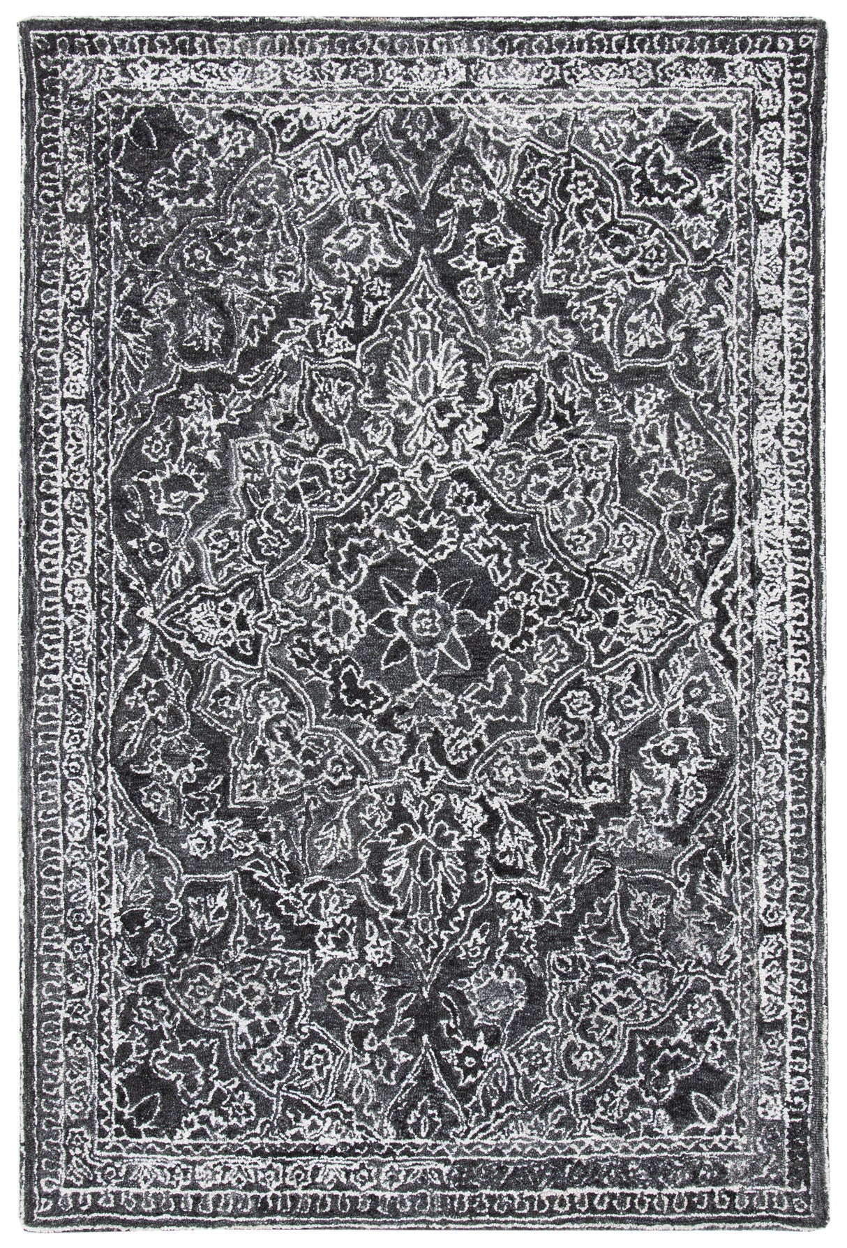 Safavieh Marquee Mrq117Z Black/Ivory Rugs.