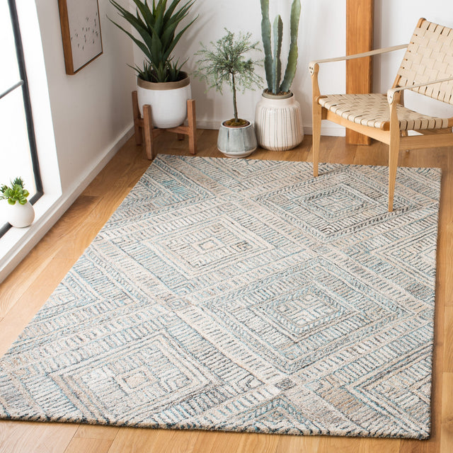 Safavieh Marquee Mrq119K Turquoise/Beige Rugs.