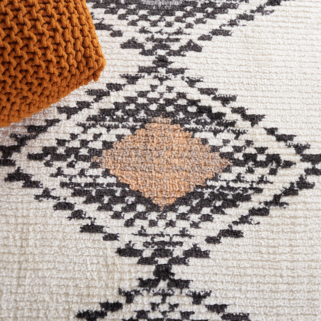 Safavieh Moroccan Tassel Mrt105A Ivory/Orange Rug.