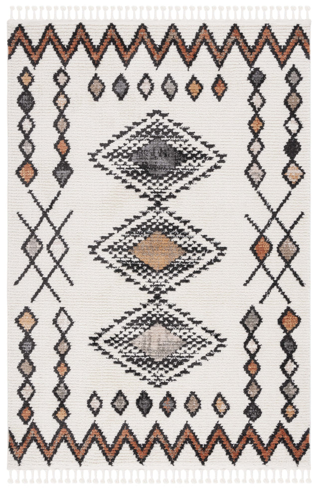 Safavieh Moroccan Tassel Mrt105A Ivory/Orange Rug.