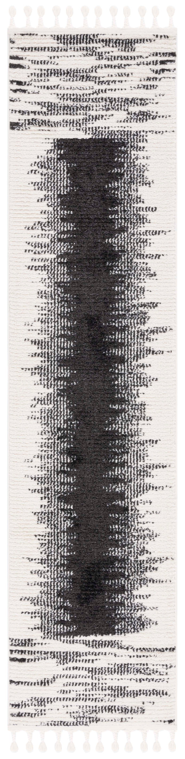 Safavieh Moroccan Tassel Mrt107A Ivory/Black Rug.