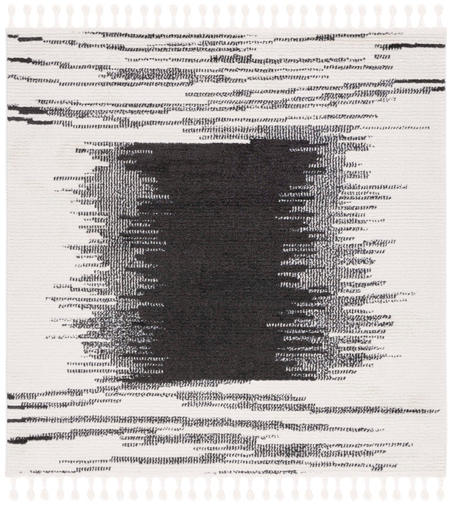 Safavieh Moroccan Tassel Mrt107A Ivory/Black Rug.