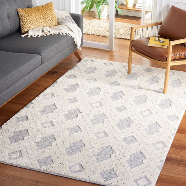 Safavieh Martha Stewart Msr0728A White/Light Grey Rugs.