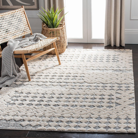 Safavieh Martha Stewart Msr0737A White/Light Grey Rugs.