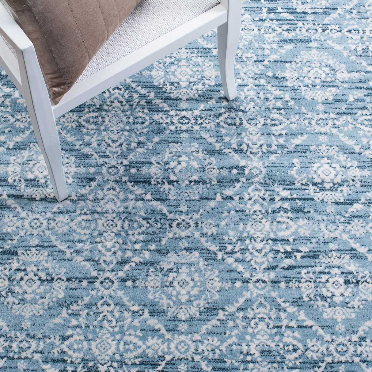 Safavieh Martha Stewart Msr0953L Denim Blue/Ivory Rugs.