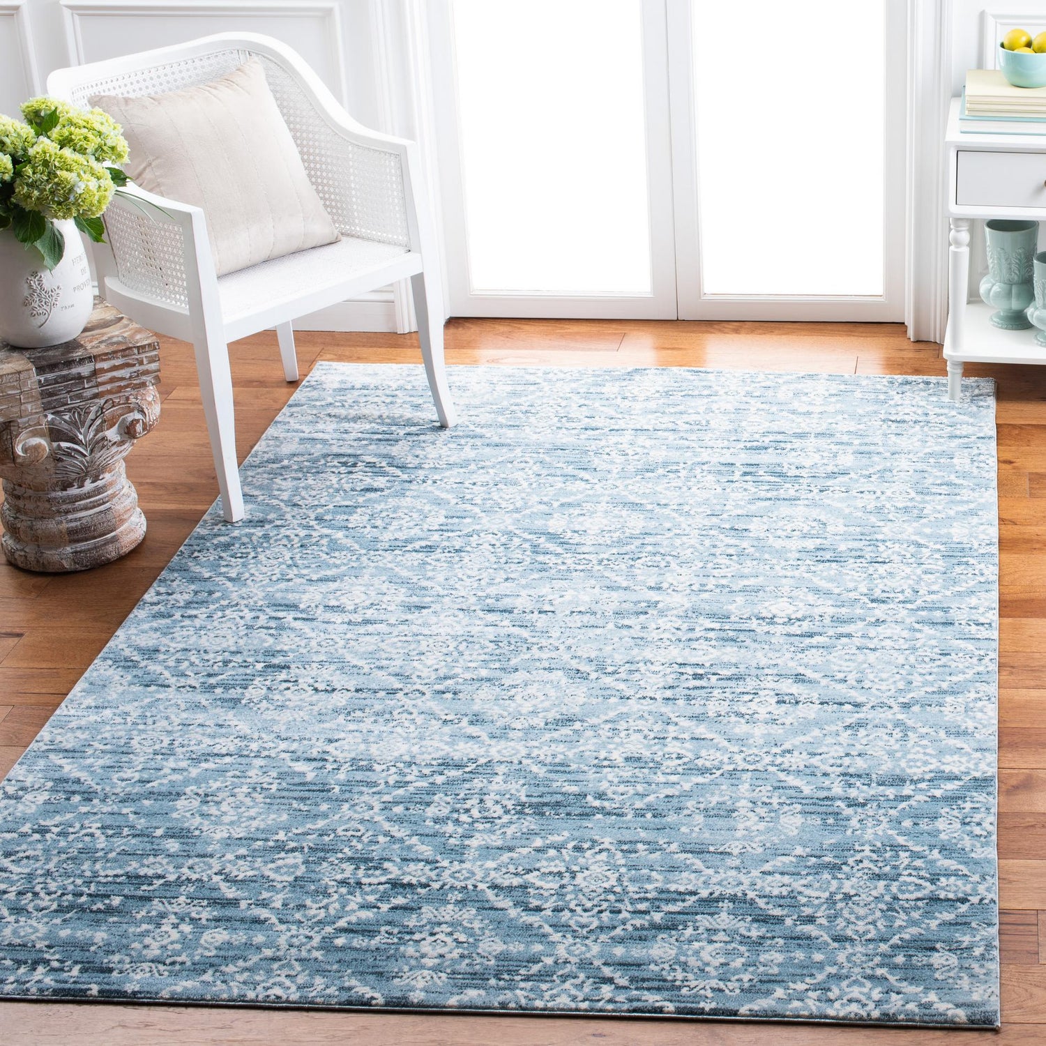 Safavieh Martha Stewart Msr0953L Denim Blue/Ivory Rugs.