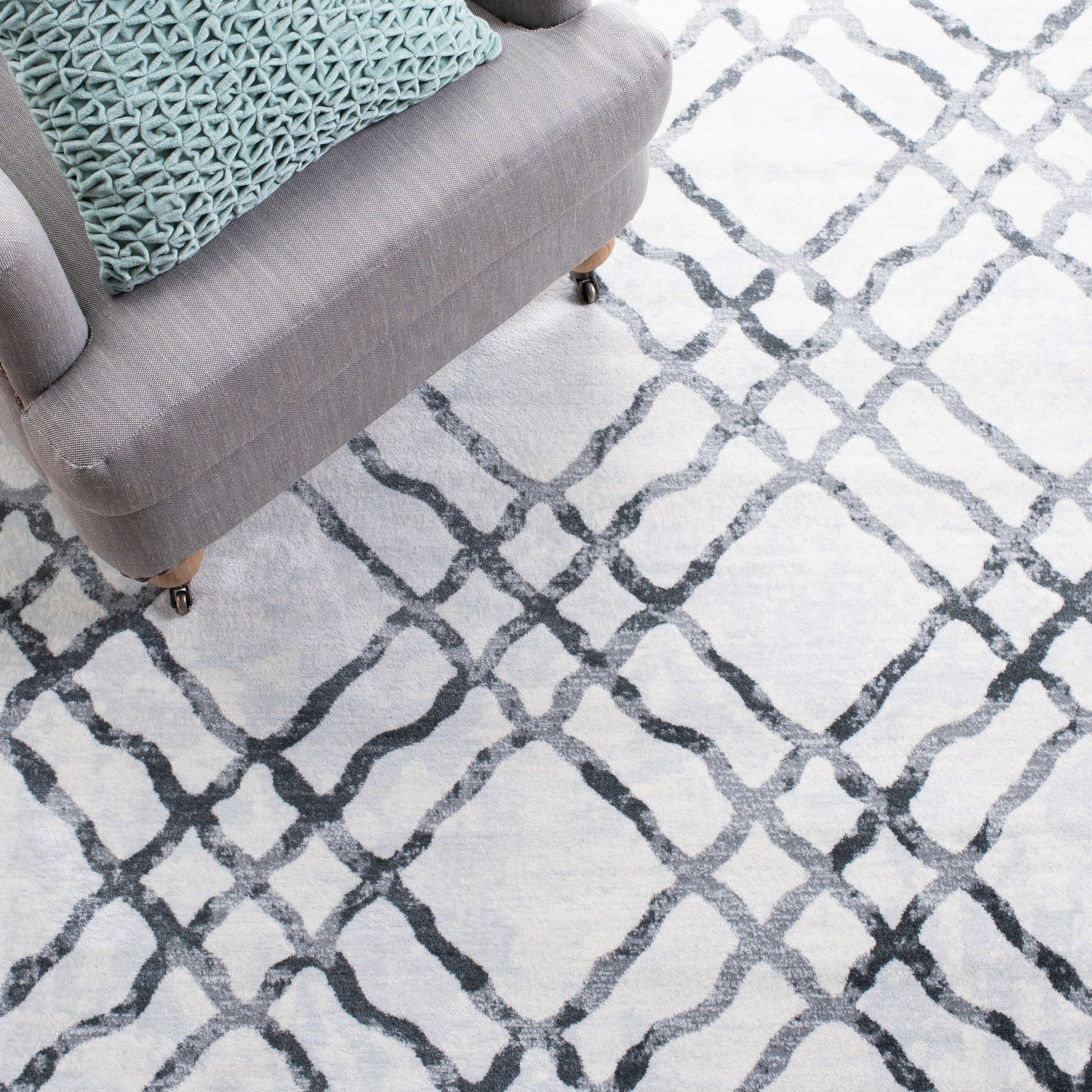Safavieh Martha Stewart Msr0957B Ivory/Grey Rugs.