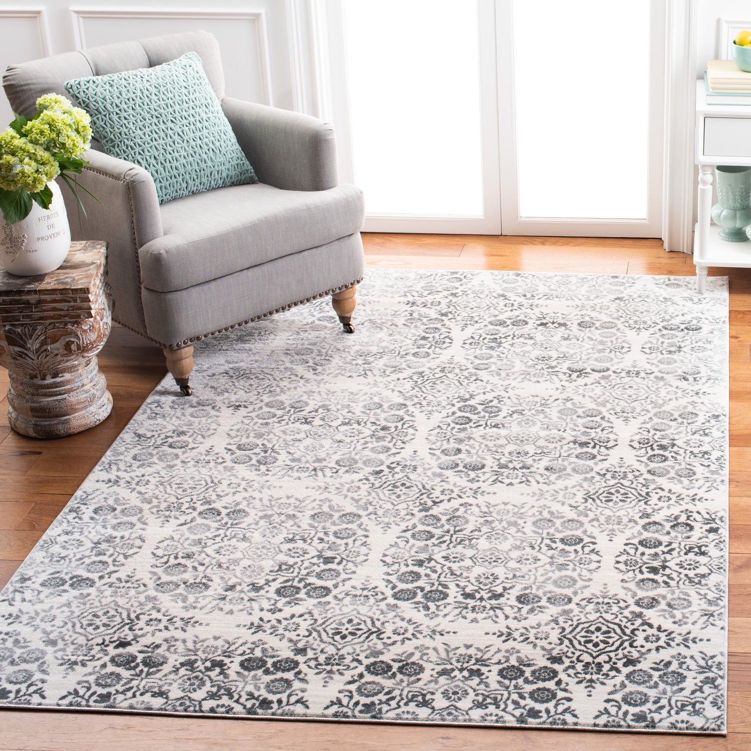 Safavieh Martha Stewart Msr0958H Charcoal/Ivory Rugs.