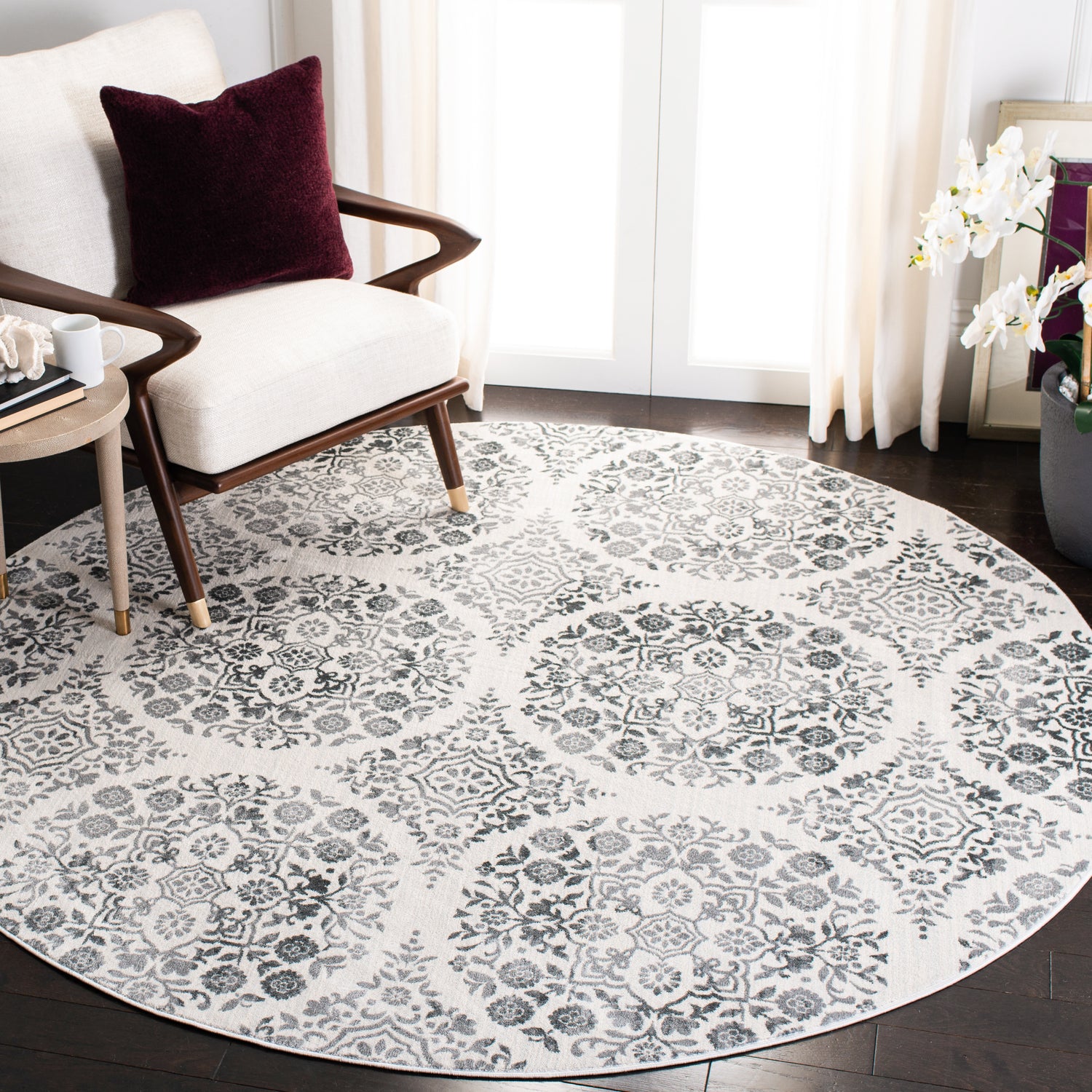 Safavieh Martha Stewart Msr0958H Charcoal/Ivory Rugs.
