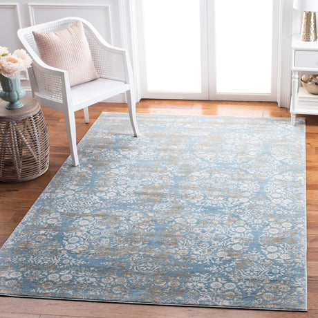 Safavieh Martha Stewart Msr0958L Denim Blue/Ivory Rugs.