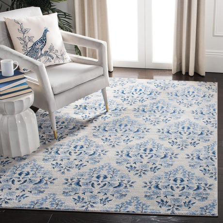 Safavieh Martha Stewart Msr2856D Cream/Blue Rug.