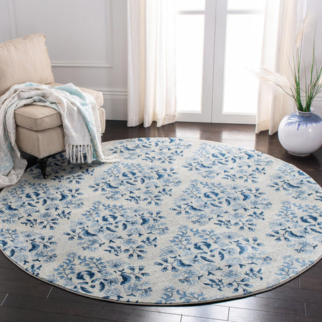 Safavieh Martha Stewart Msr2856D Cream/Blue Rug.