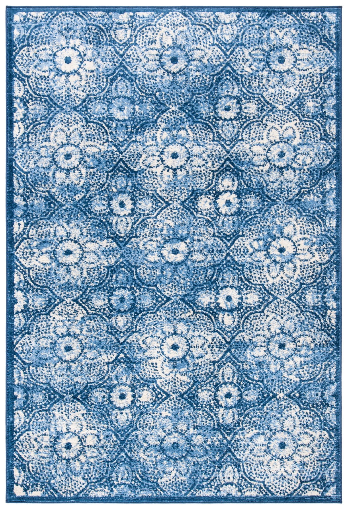 Safavieh Martha Stewart Msr2862N Navy/Creme Rug.