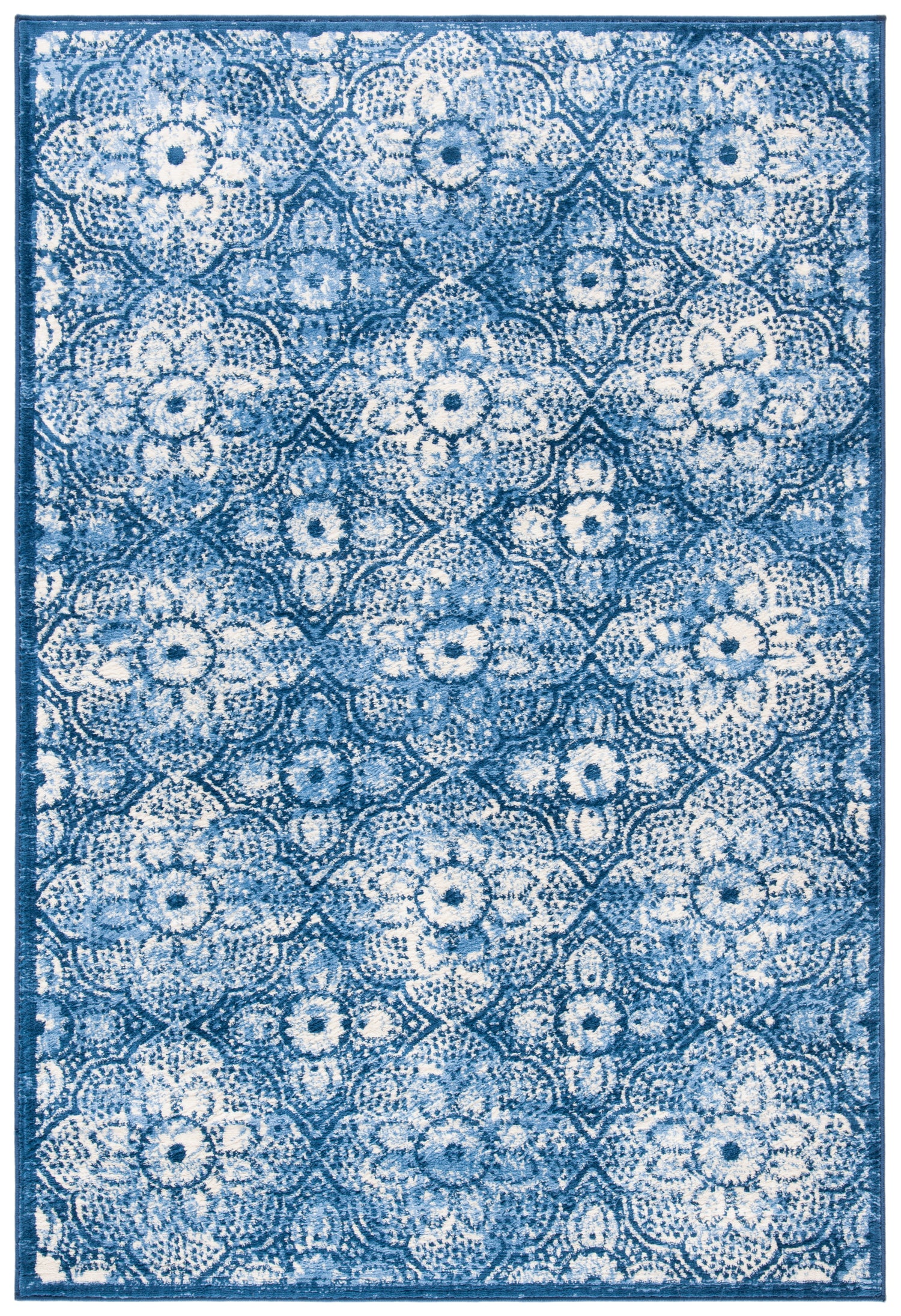 Safavieh Martha Stewart Msr2862N Navy/Creme Rug.