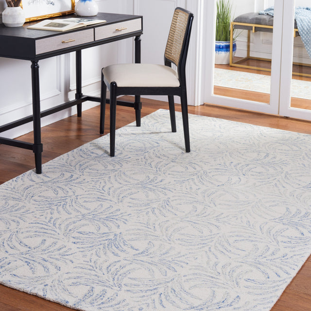 Safavieh Martha Stewart Msr3528M Ivory/Blue Rug.