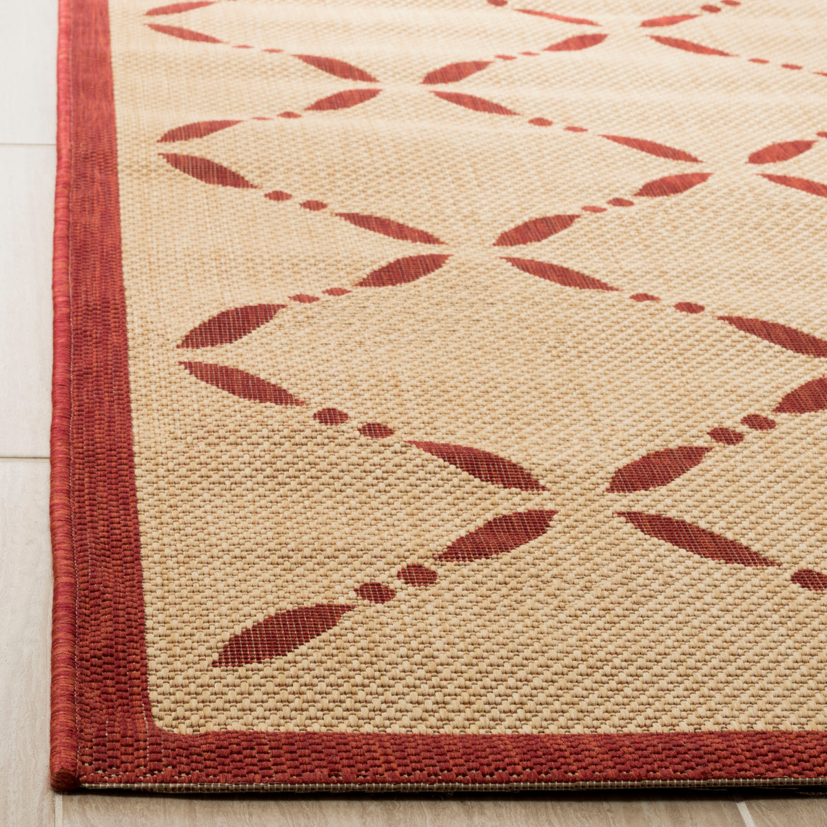 Safavieh Martha Stewart Msr4252 Creme/Red Rugs.