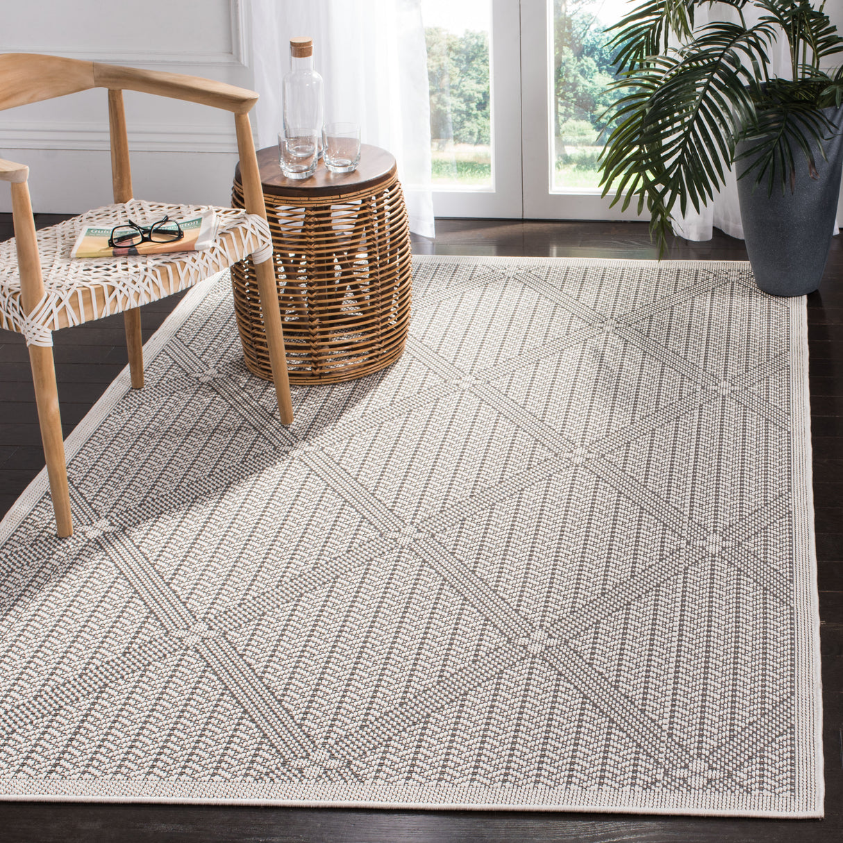 Safavieh Martha Stewart Msro339H Charcoal/Beige Rugs.