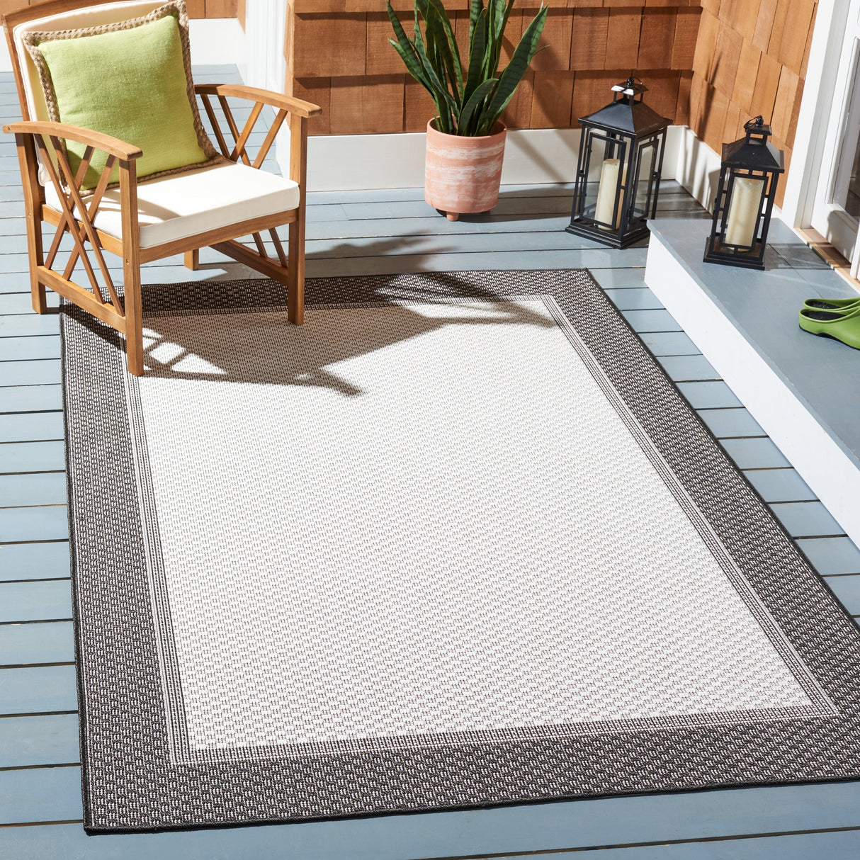 Safavieh Martha Stewart Msro386H Ivory/Charcoal Rugs.