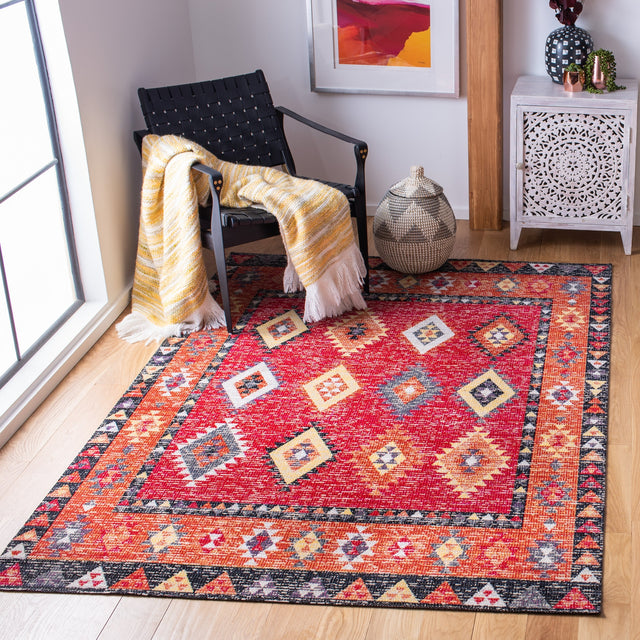 Safavieh Montage Mtg201Q Red/Black Rugs.