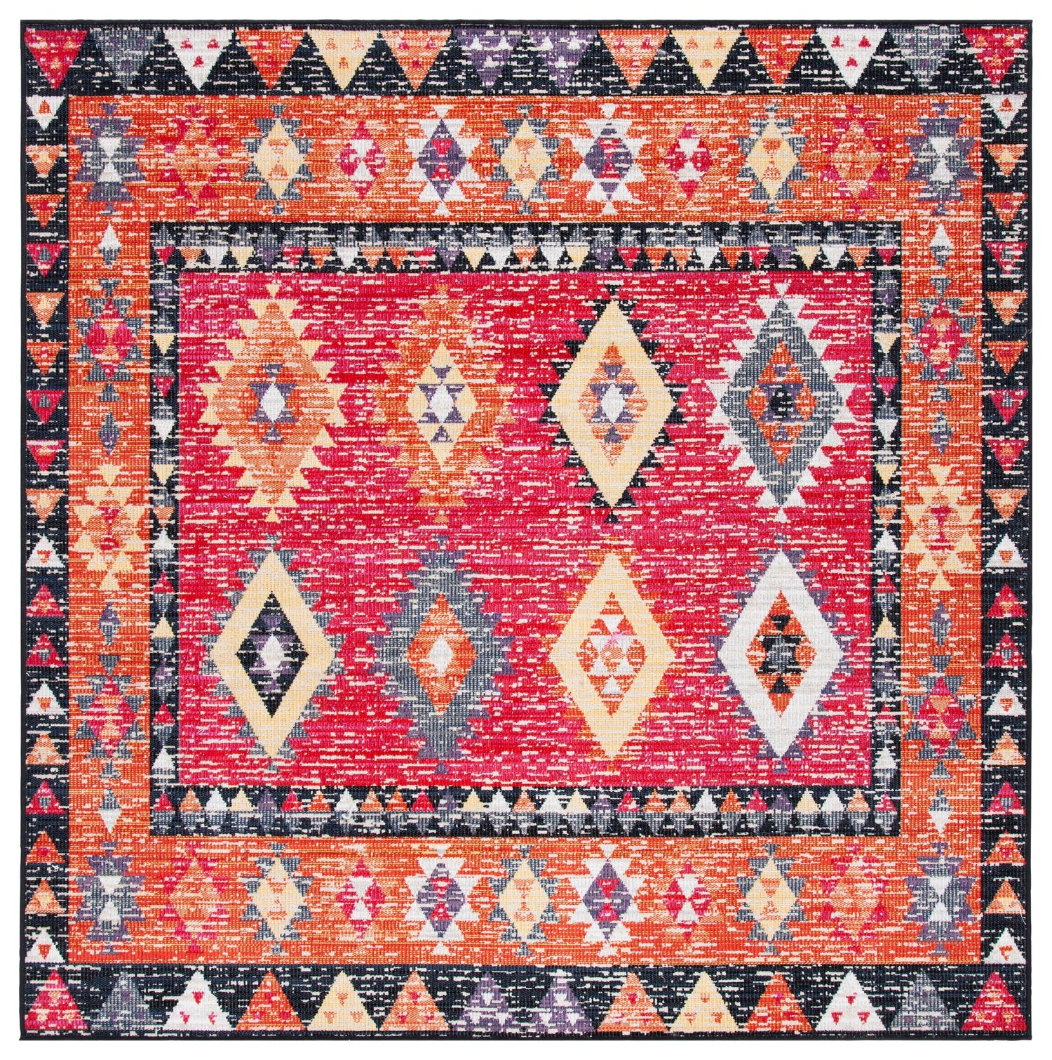 Safavieh Montage Mtg201Q Red/Black Rugs.