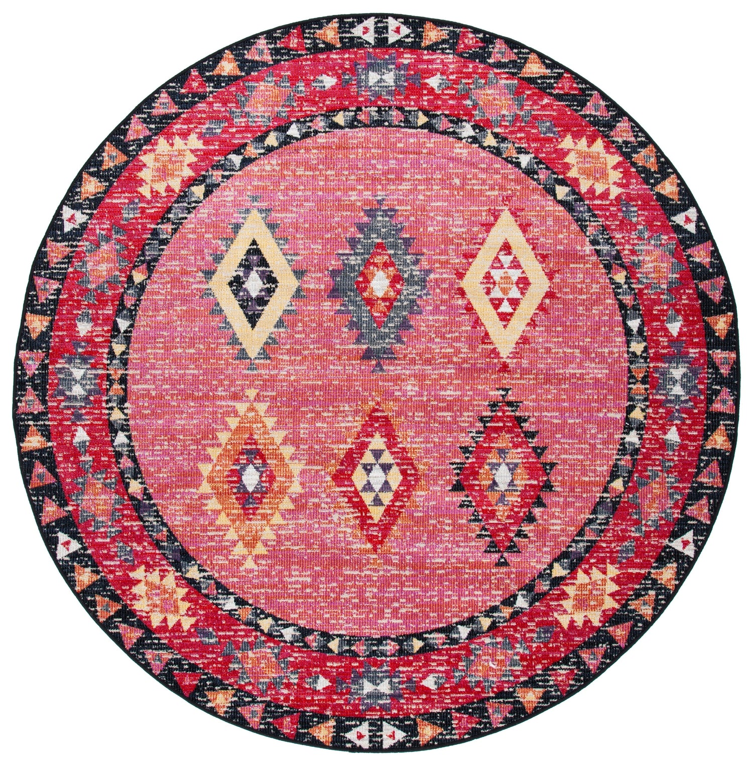 Safavieh Montage Mtg201U Pink/Black Rug.