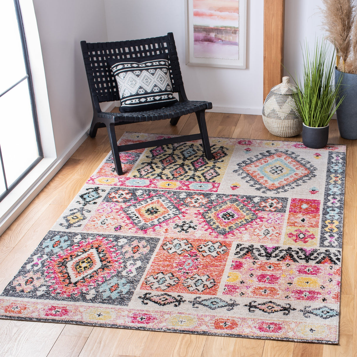 Safavieh Montage Mtg221J Aqua/Fuchsia Rug.