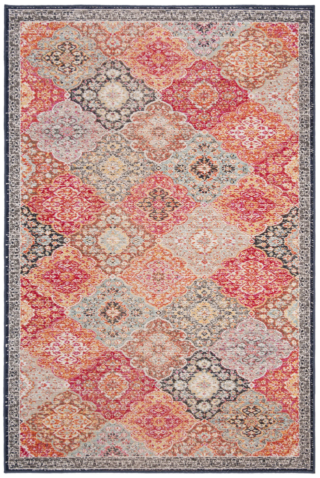Safavieh Montage Mtg281Q Red/Aqua Rugs.