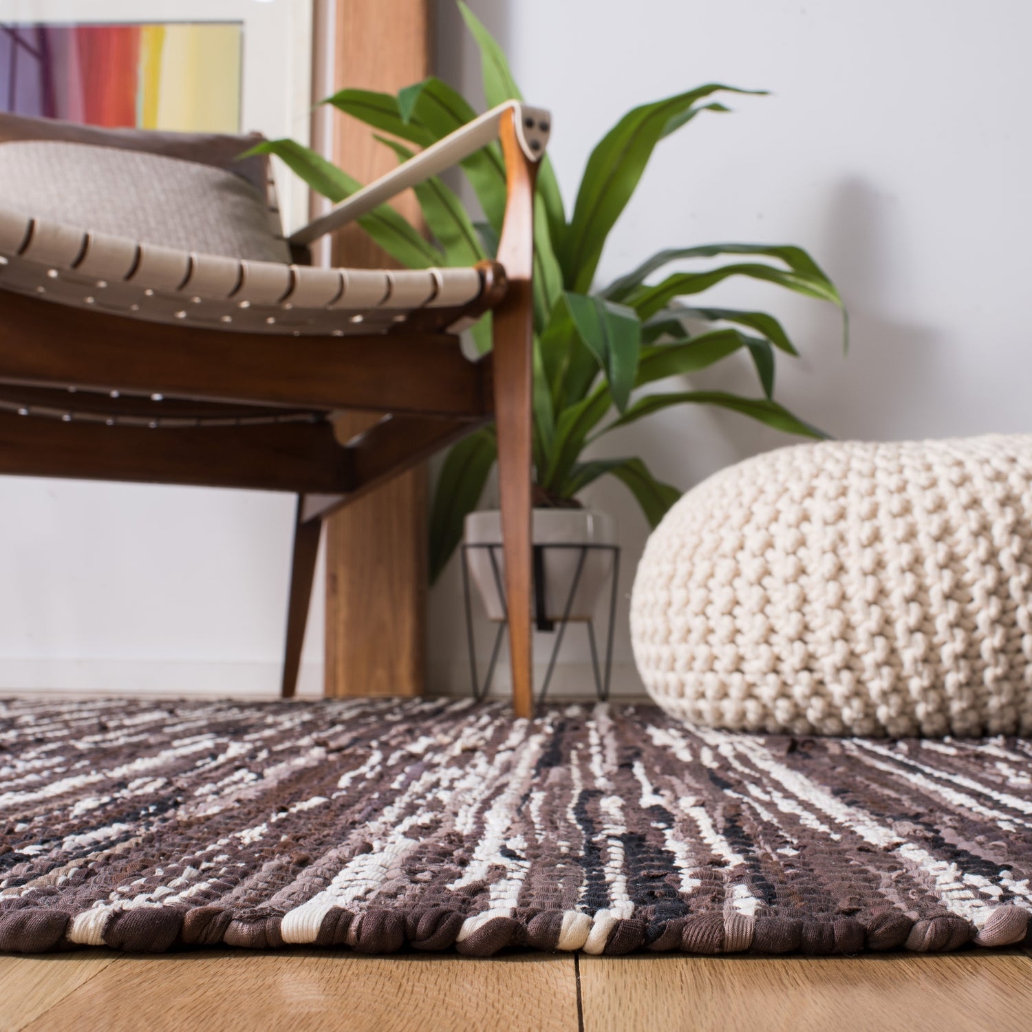 Safavieh Montauk Mtk251T Brown/Ivory Rugs.