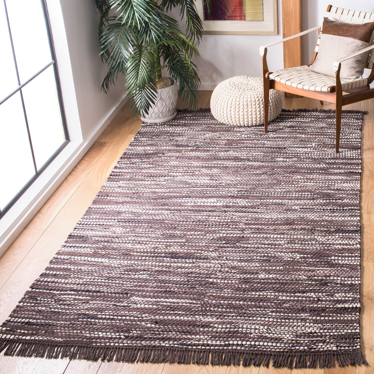 Safavieh Montauk Mtk251T Brown/Ivory Rugs.