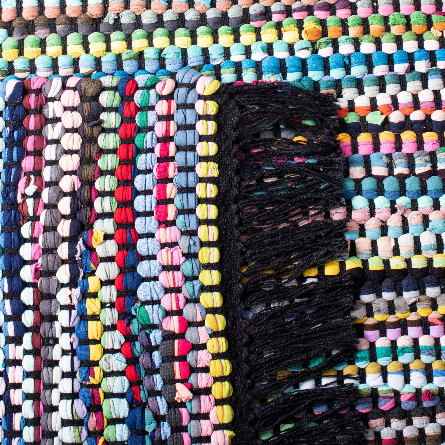 Safavieh Montauk Mtk251Z Black/Pink Rugs.