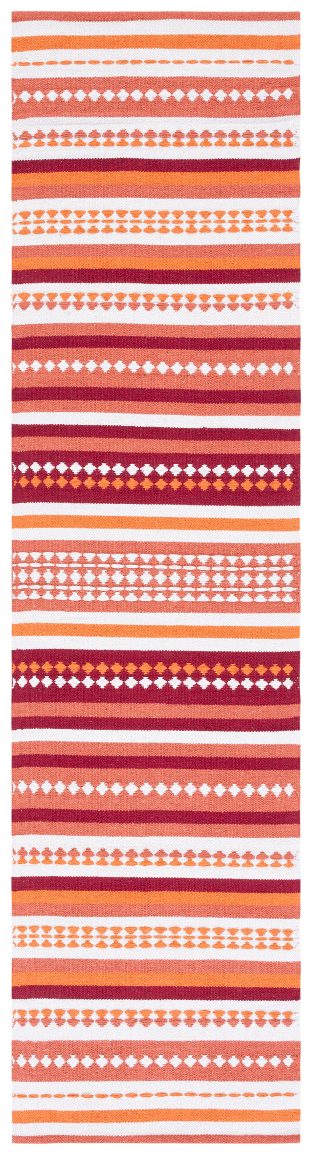 Safavieh Montauk Mtk451P Orange/Ivory Rug.