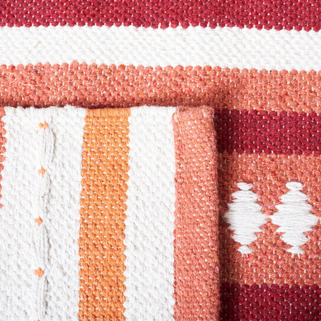 Safavieh Montauk Mtk451P Orange/Ivory Rug.