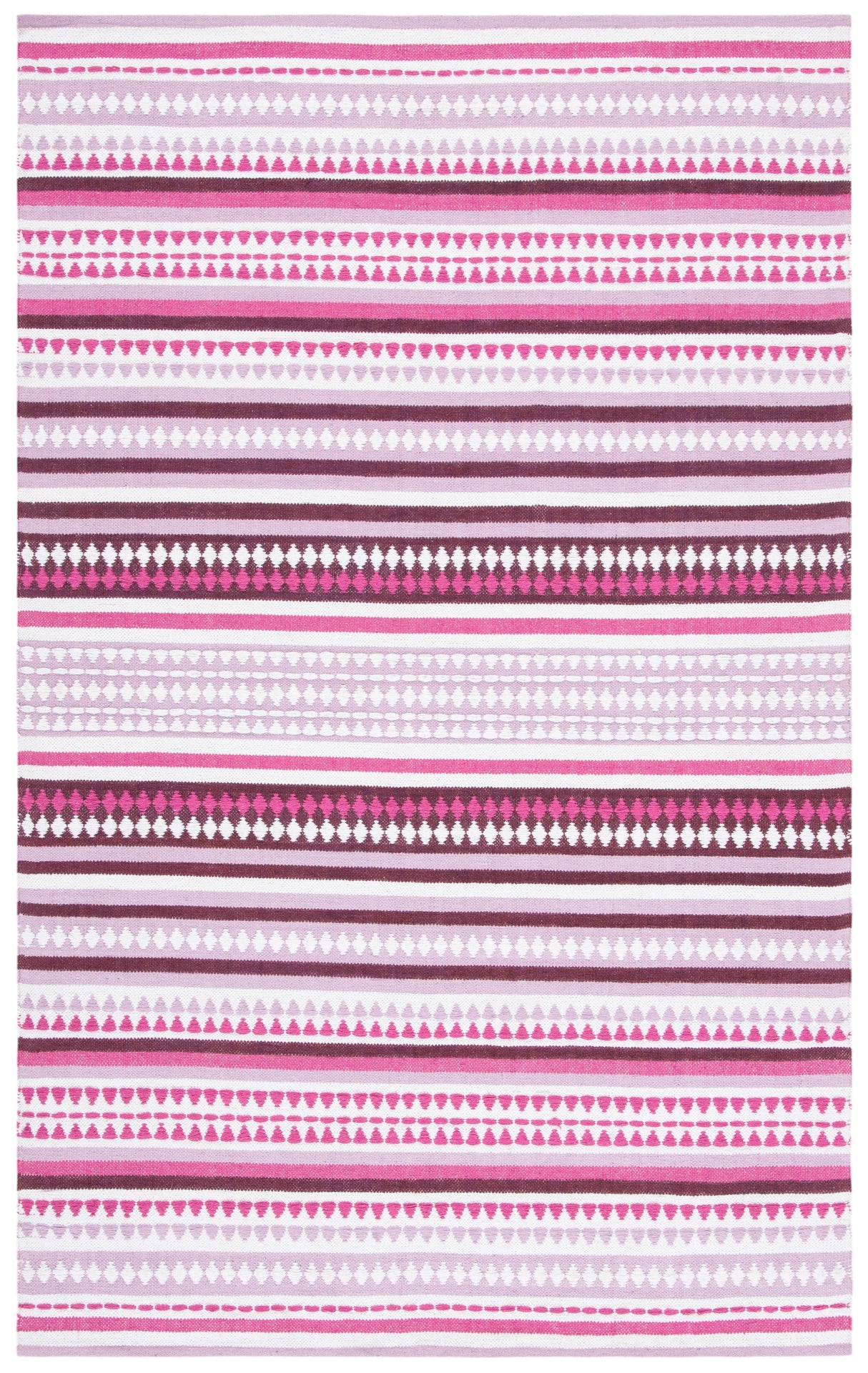 Safavieh Montauk Mtk451R Pink/Ivory Rug.